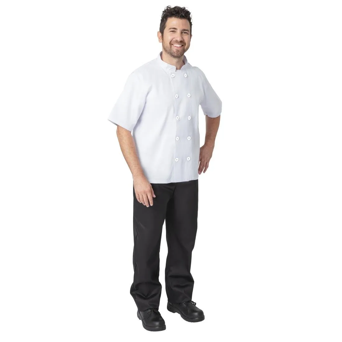 Nisbets Essentials Chef Jacket White L (2 Pack)