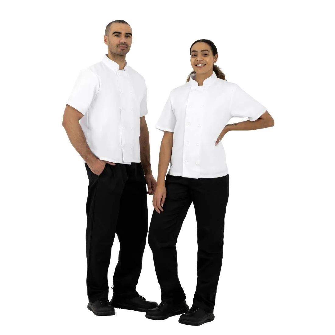 Nisbets Essentials Chef Jacket White S (2 Pack)