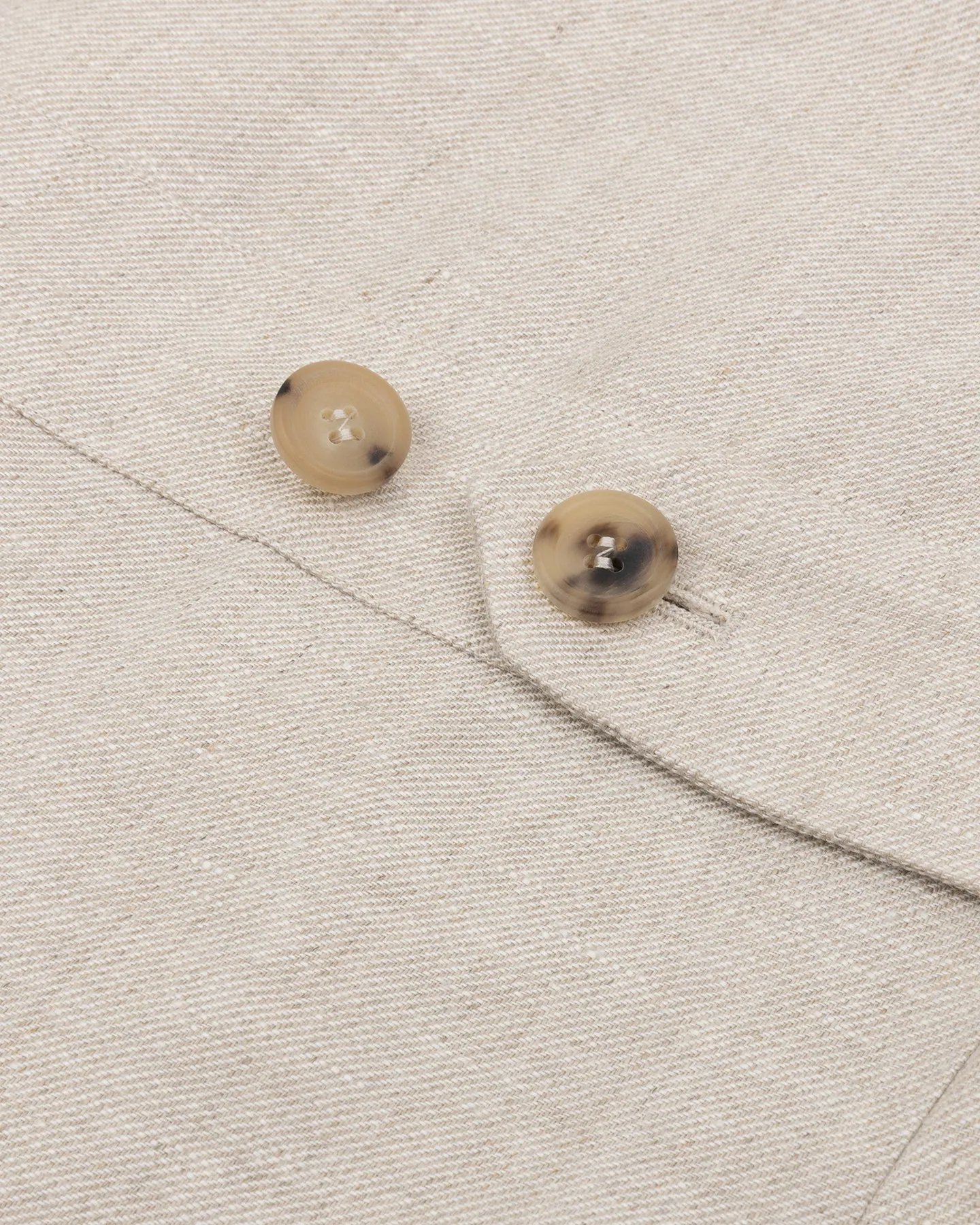 Oatmeal Linen Safari Jacket