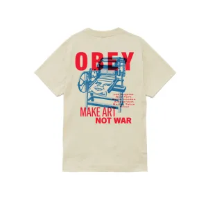 Obey printing press make art Classic tee