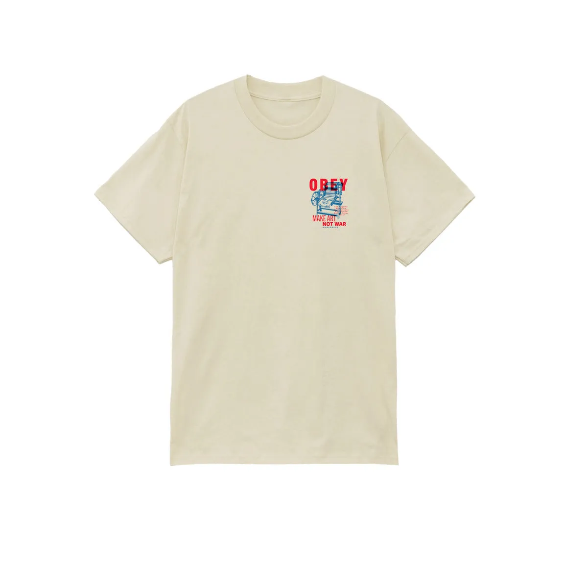 Obey printing press make art Classic tee