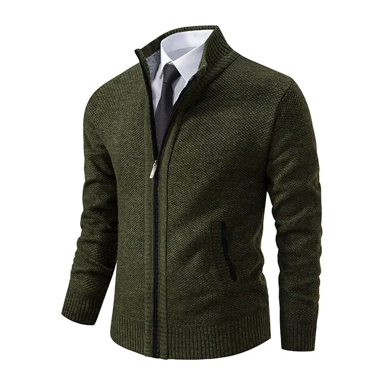 Obsidian Phoenix Fleece Zipper Cardigan