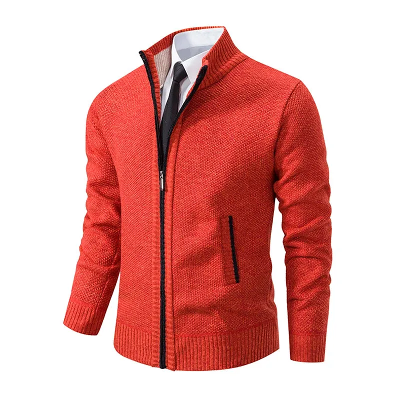 Obsidian Phoenix Fleece Zipper Cardigan
