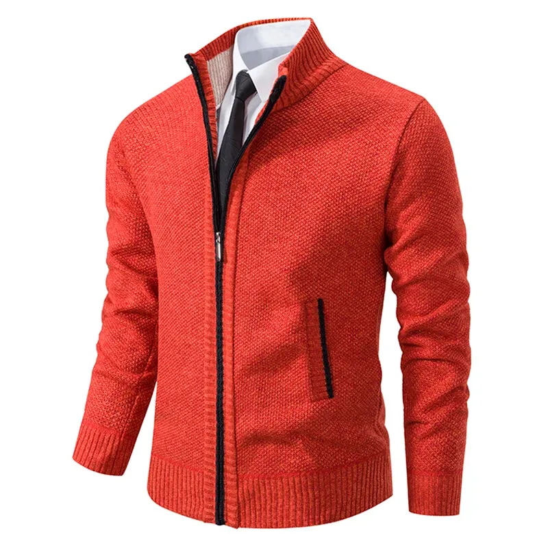 Obsidian Phoenix Fleece Zipper Cardigan