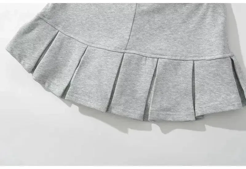 Obsidian Phoenix Low-Waist Pleated Mini Skirt