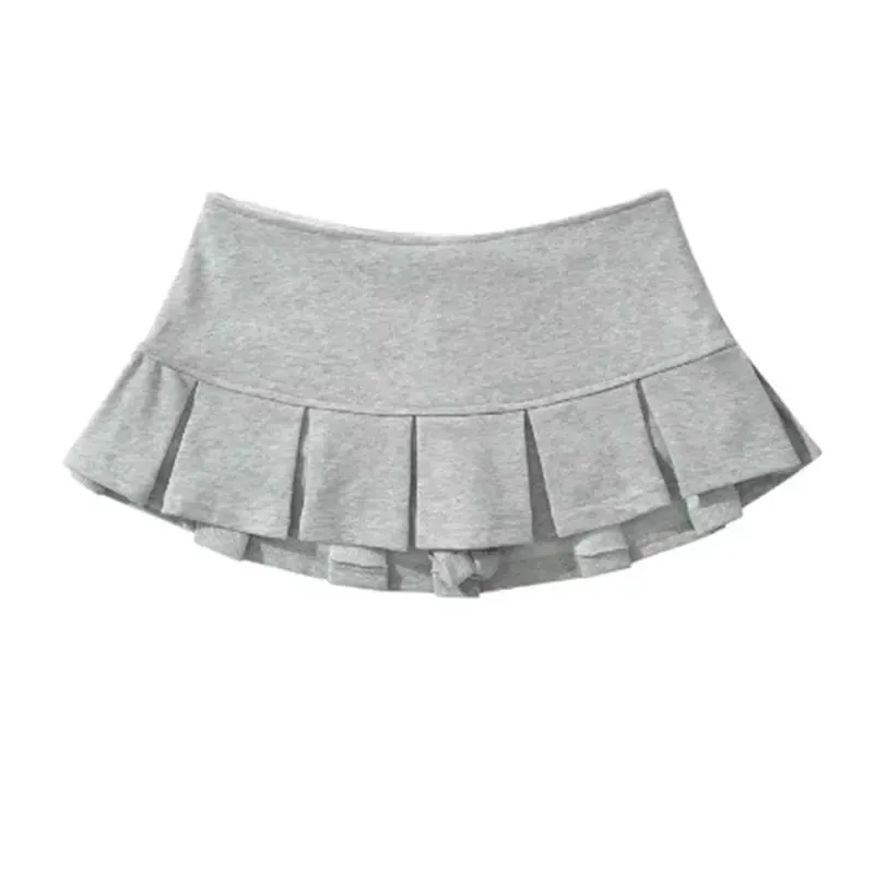 Obsidian Phoenix Low-Waist Pleated Mini Skirt