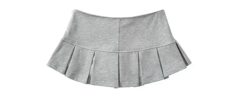 Obsidian Phoenix Low-Waist Pleated Mini Skirt