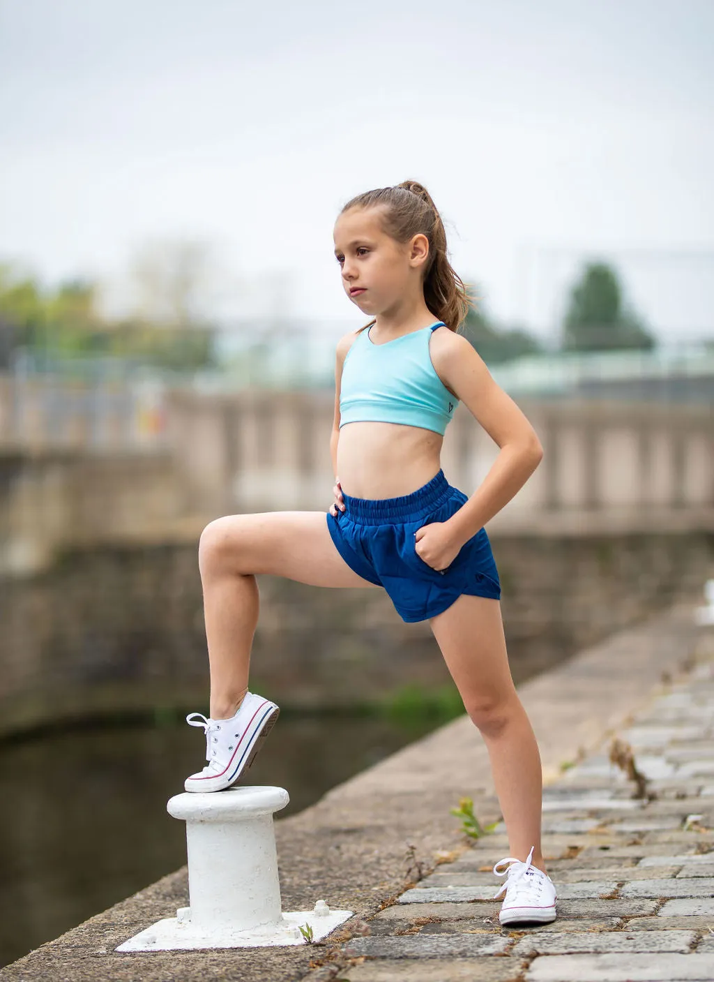 Oh La La - The Track Shorts (OLL208-BOP) - Blue Opal - FINAL SALE
