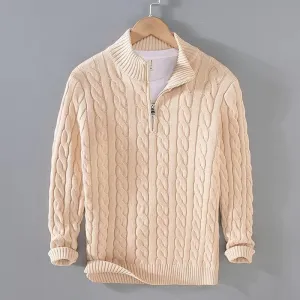 OLAF | KNITTED NORDIC ZIP-UP SWEATER
