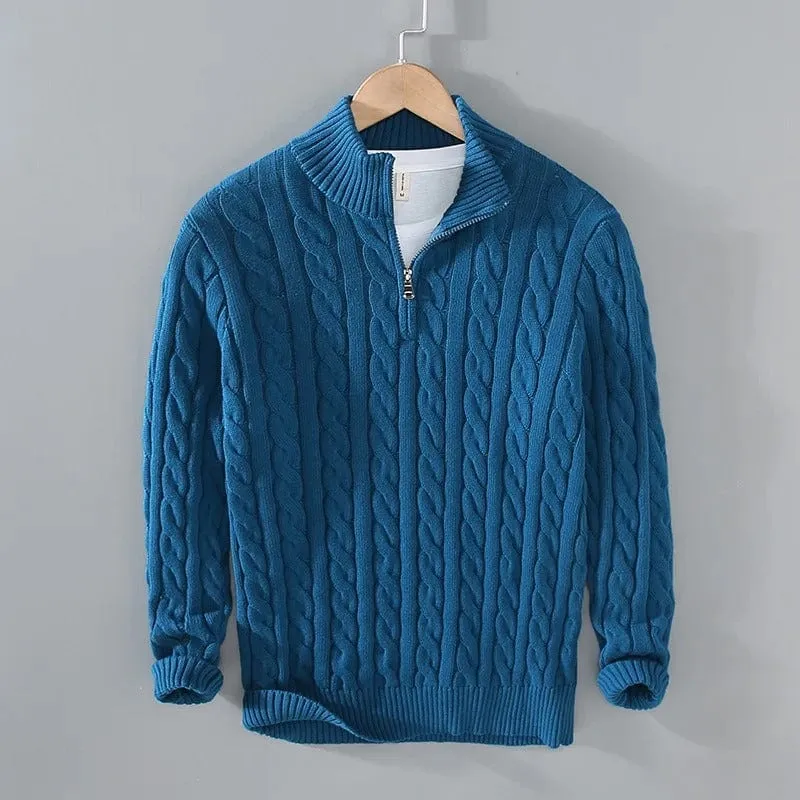 OLAF | KNITTED NORDIC ZIP-UP SWEATER
