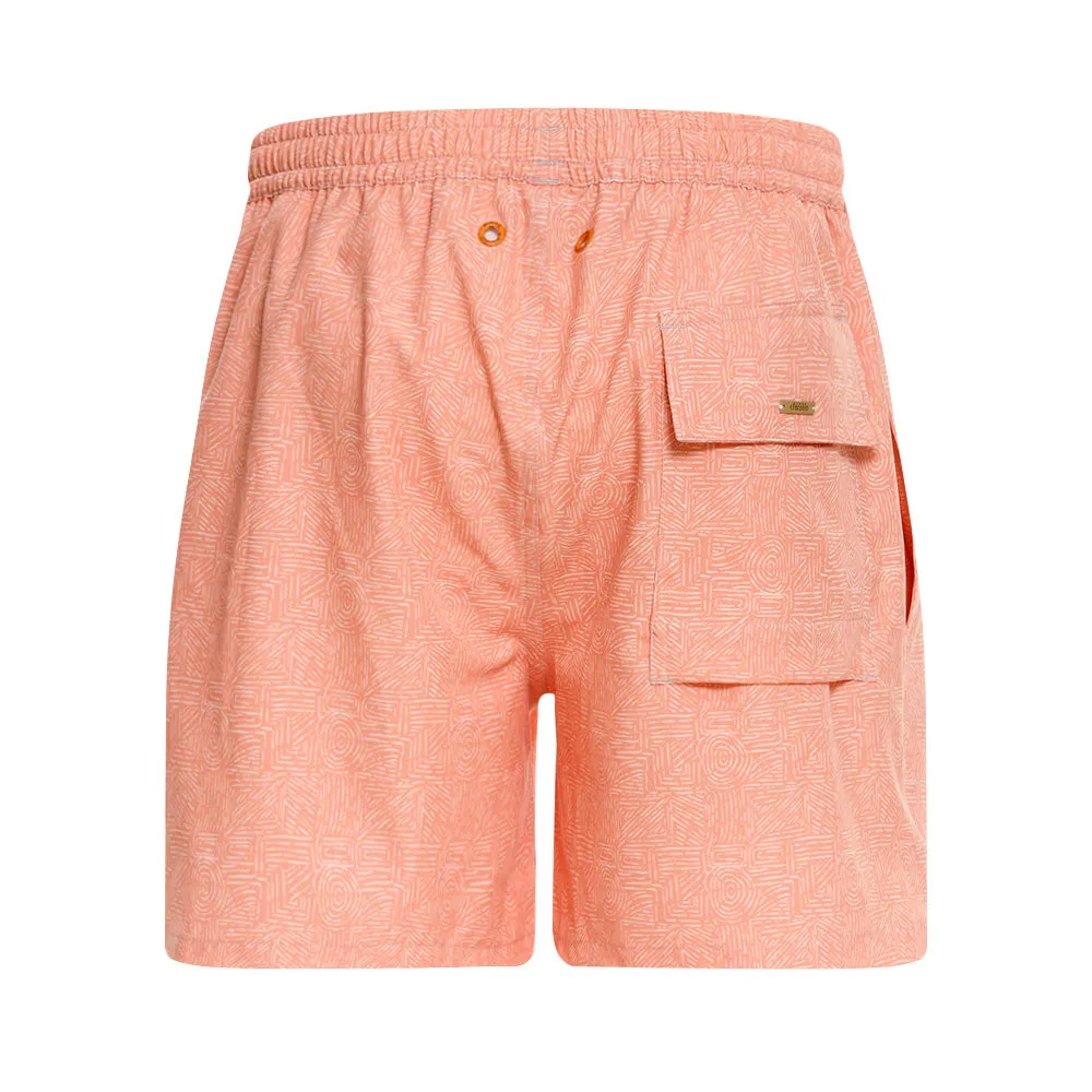 ORANGE BOHO HALF SHORTS