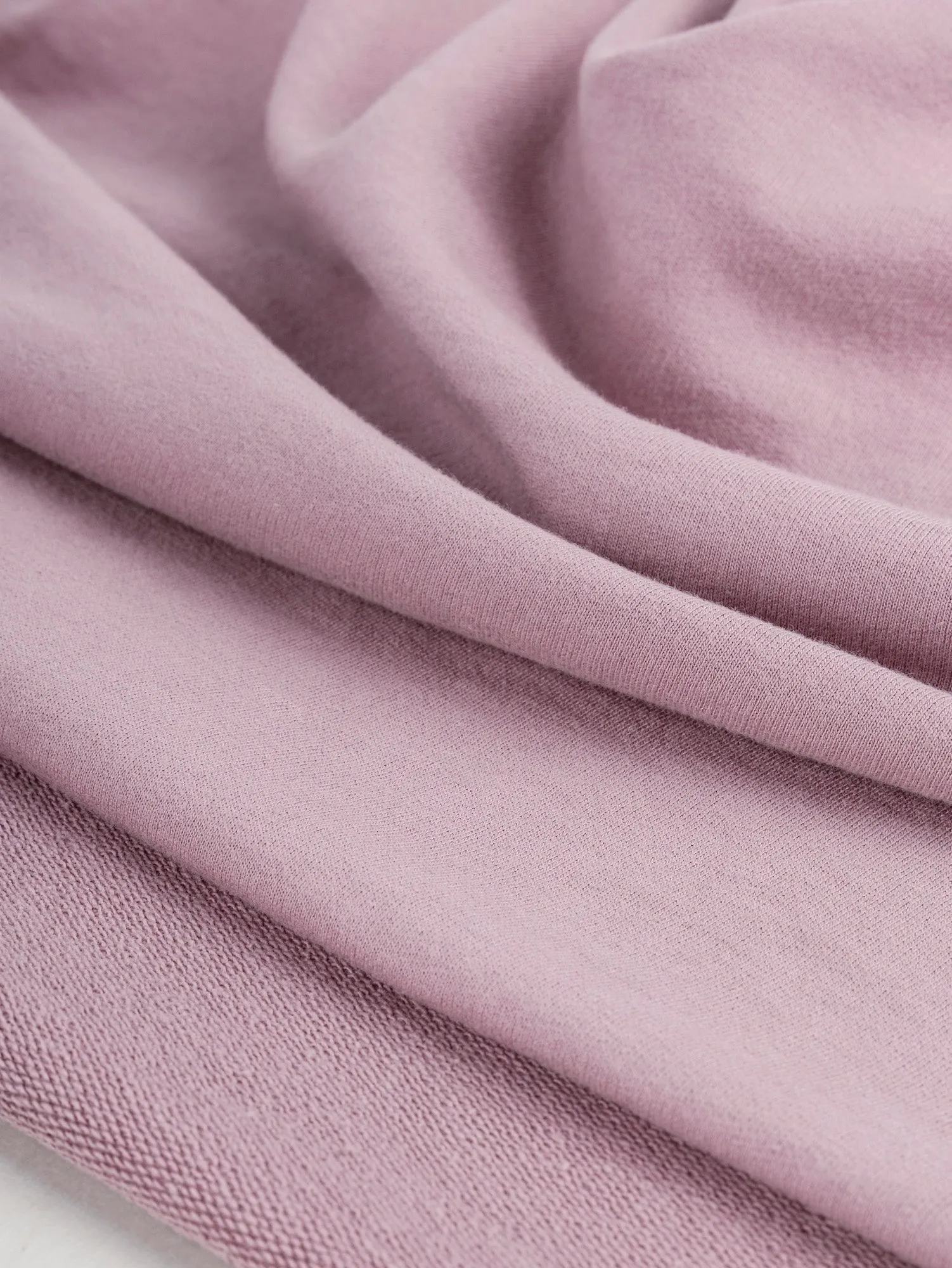 Organic Cotton Heavy French Terry - Lilac - Swatch