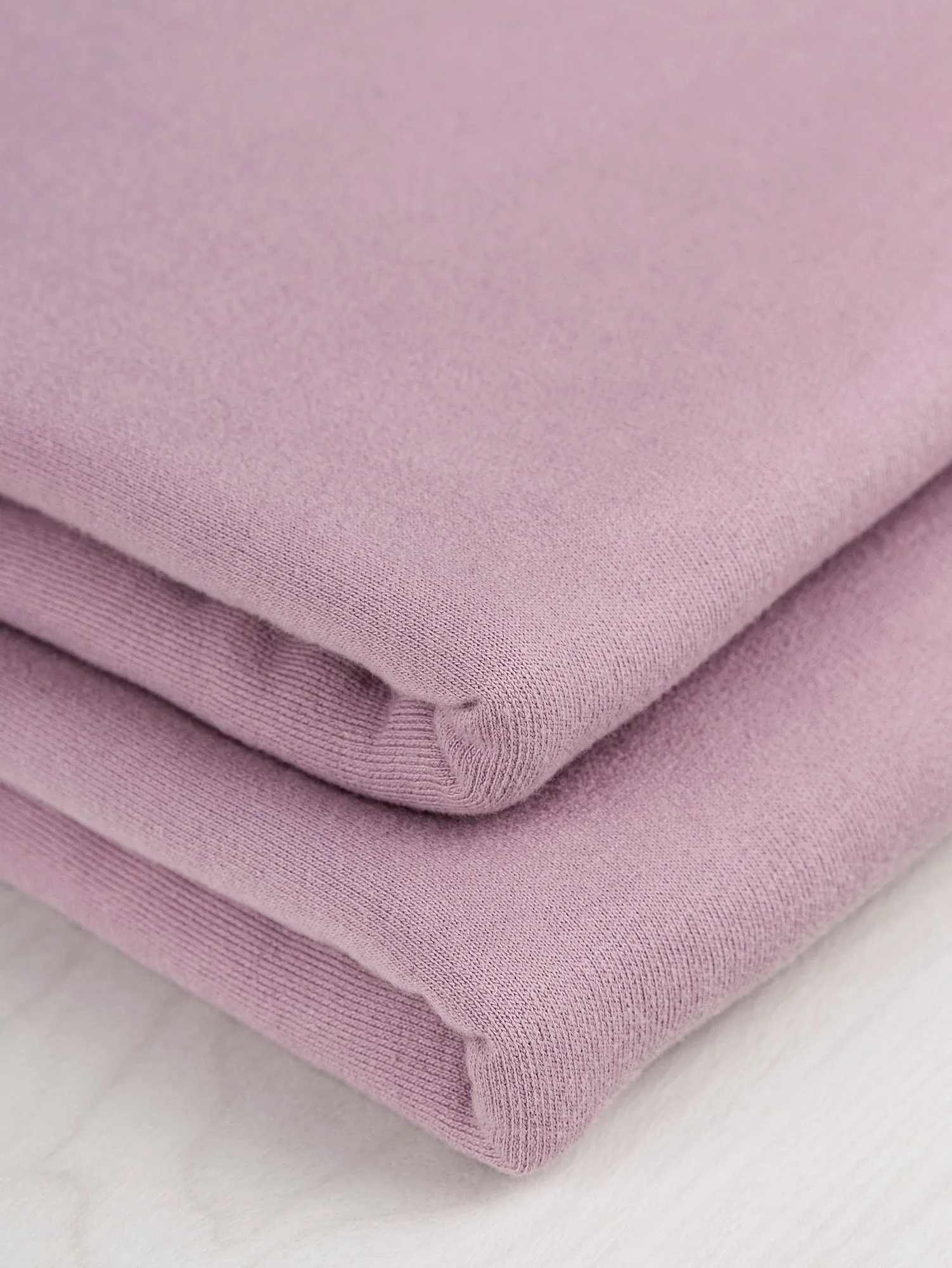 Organic Cotton Heavy French Terry - Lilac - Swatch