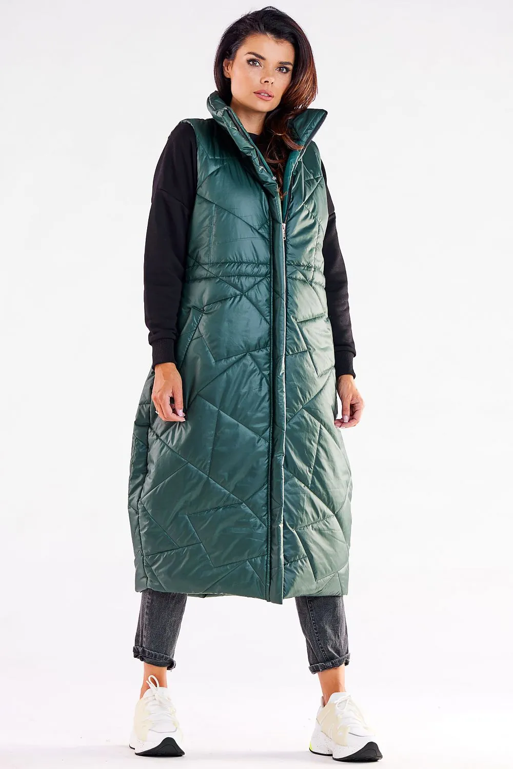 Oversized Zip Tailored Vest