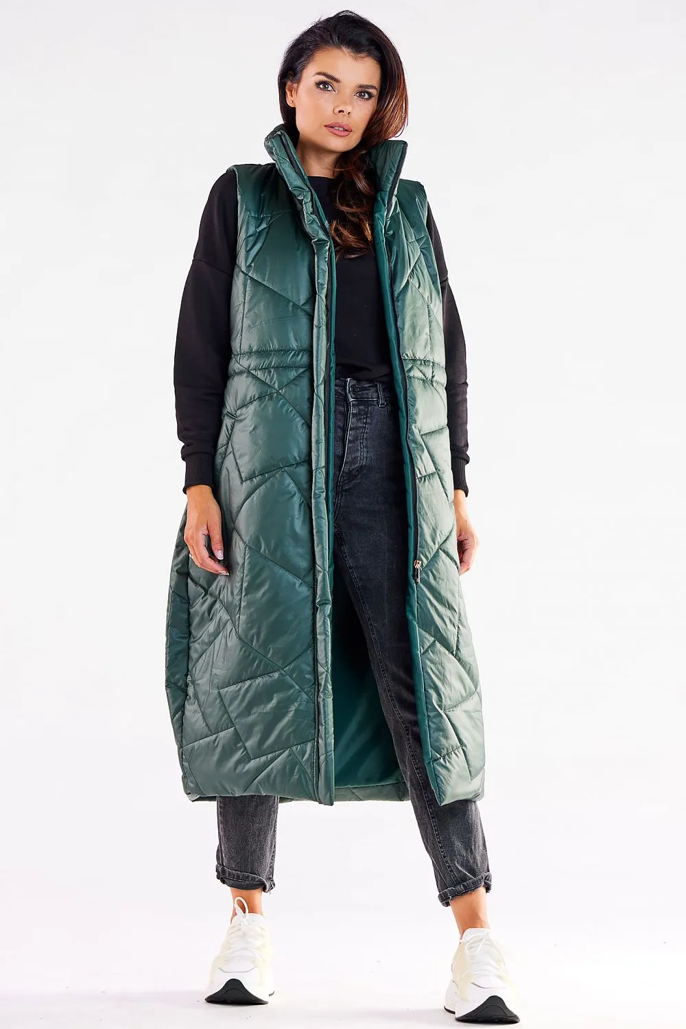 Oversized Zip Tailored Vest