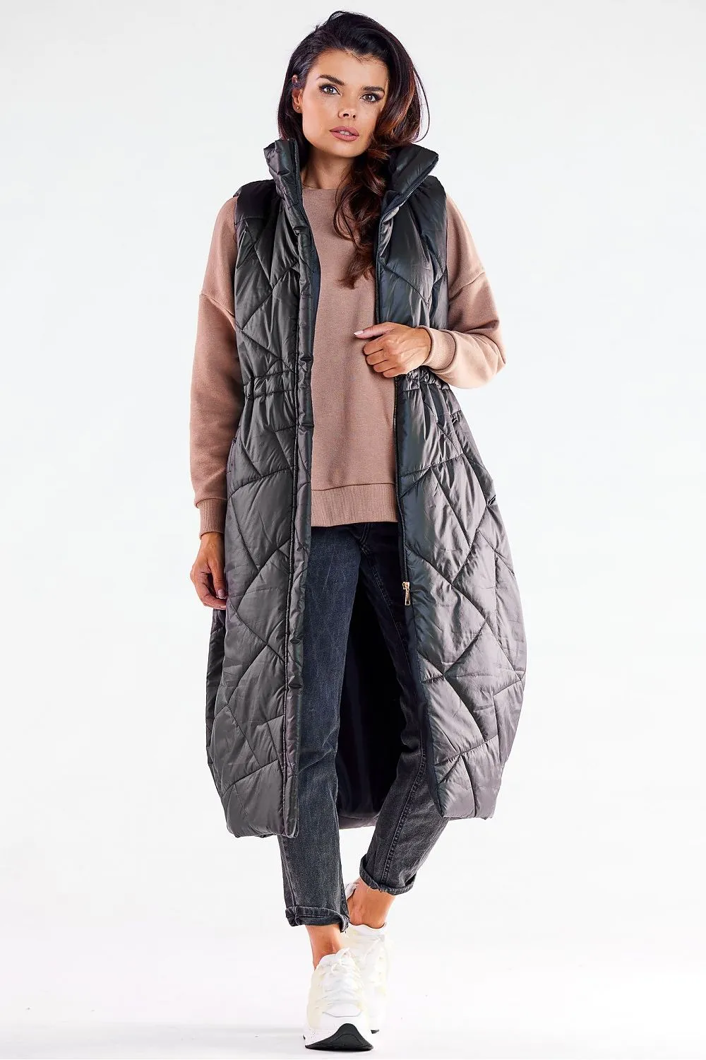 Oversized Zip Tailored Vest