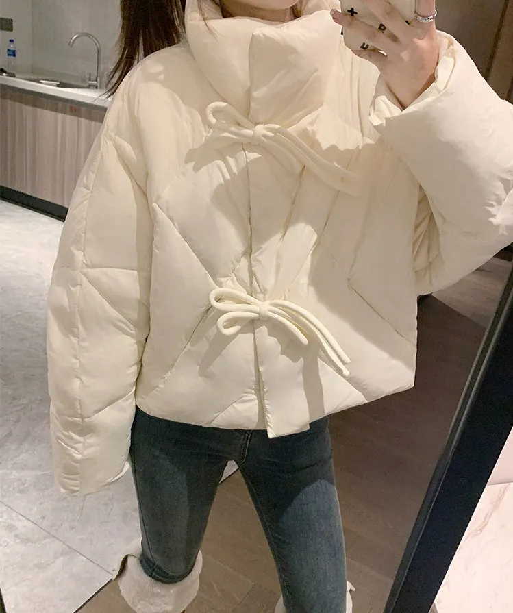 Padded and Water-Resistant Cropped Puffer Jacket for Women