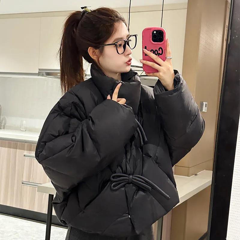 Padded and Water-Resistant Cropped Puffer Jacket for Women