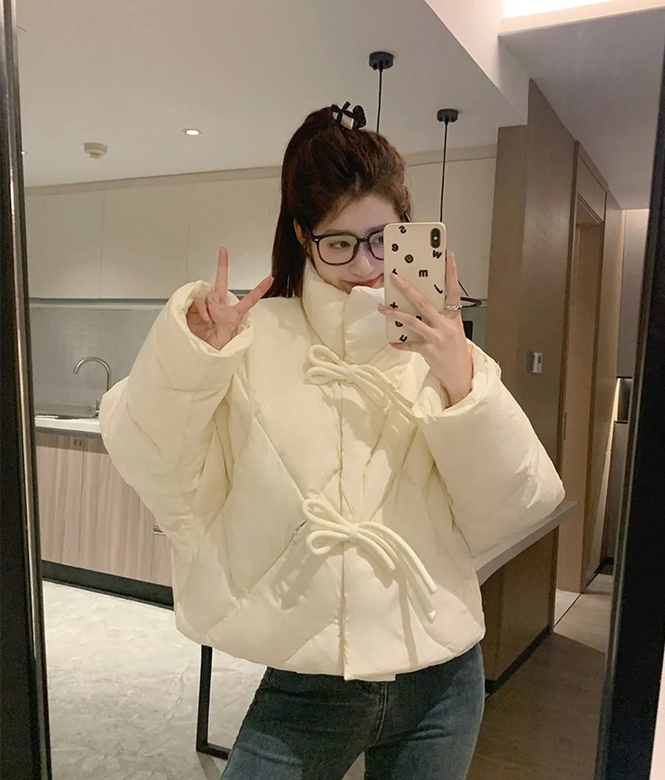 Padded and Water-Resistant Cropped Puffer Jacket for Women