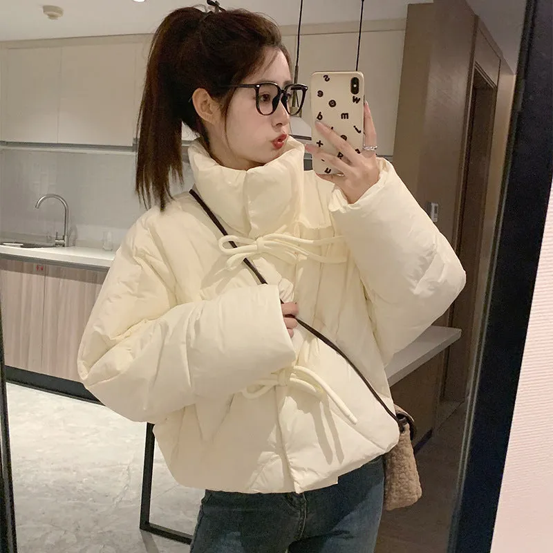 Padded and Water-Resistant Cropped Puffer Jacket for Women