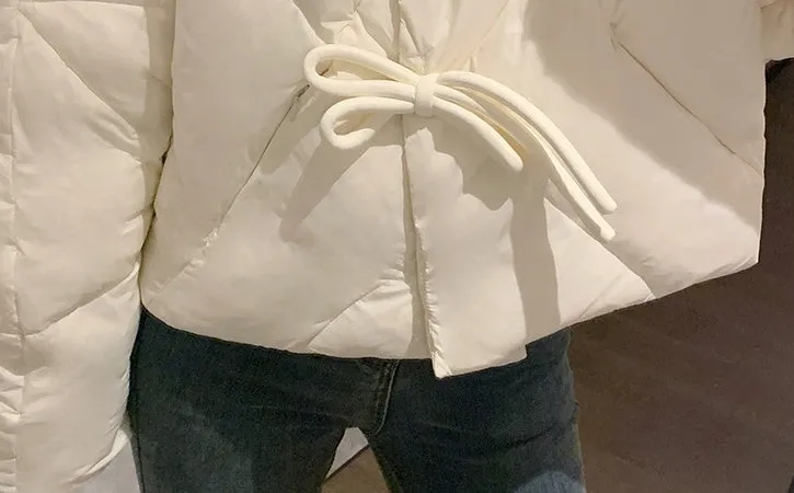 Padded and Water-Resistant Cropped Puffer Jacket for Women