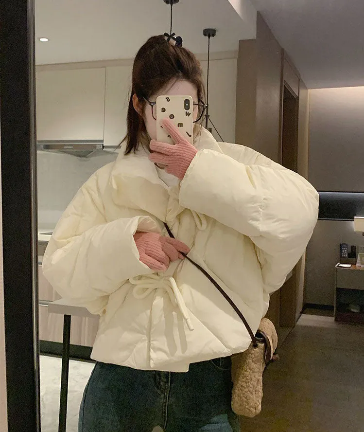 Padded and Water-Resistant Cropped Puffer Jacket for Women