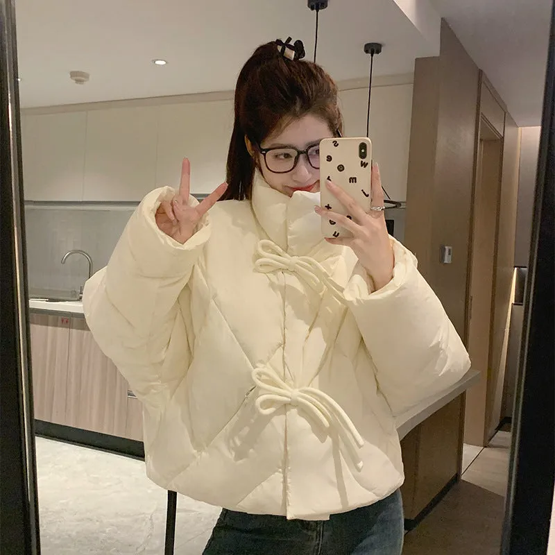 Padded and Water-Resistant Cropped Puffer Jacket for Women