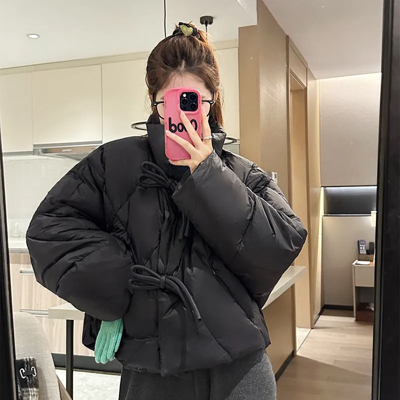 Padded and Water-Resistant Cropped Puffer Jacket for Women
