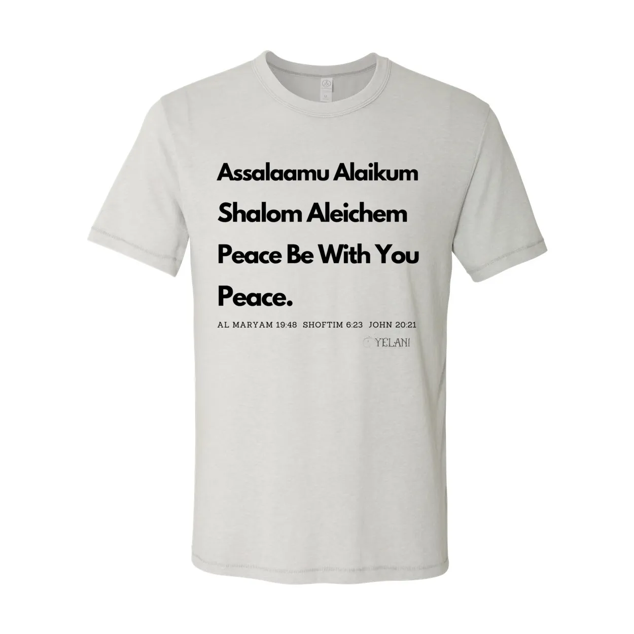 Peace & Blessings Vintage 50/50 Jersey Tee – Unity Through Language