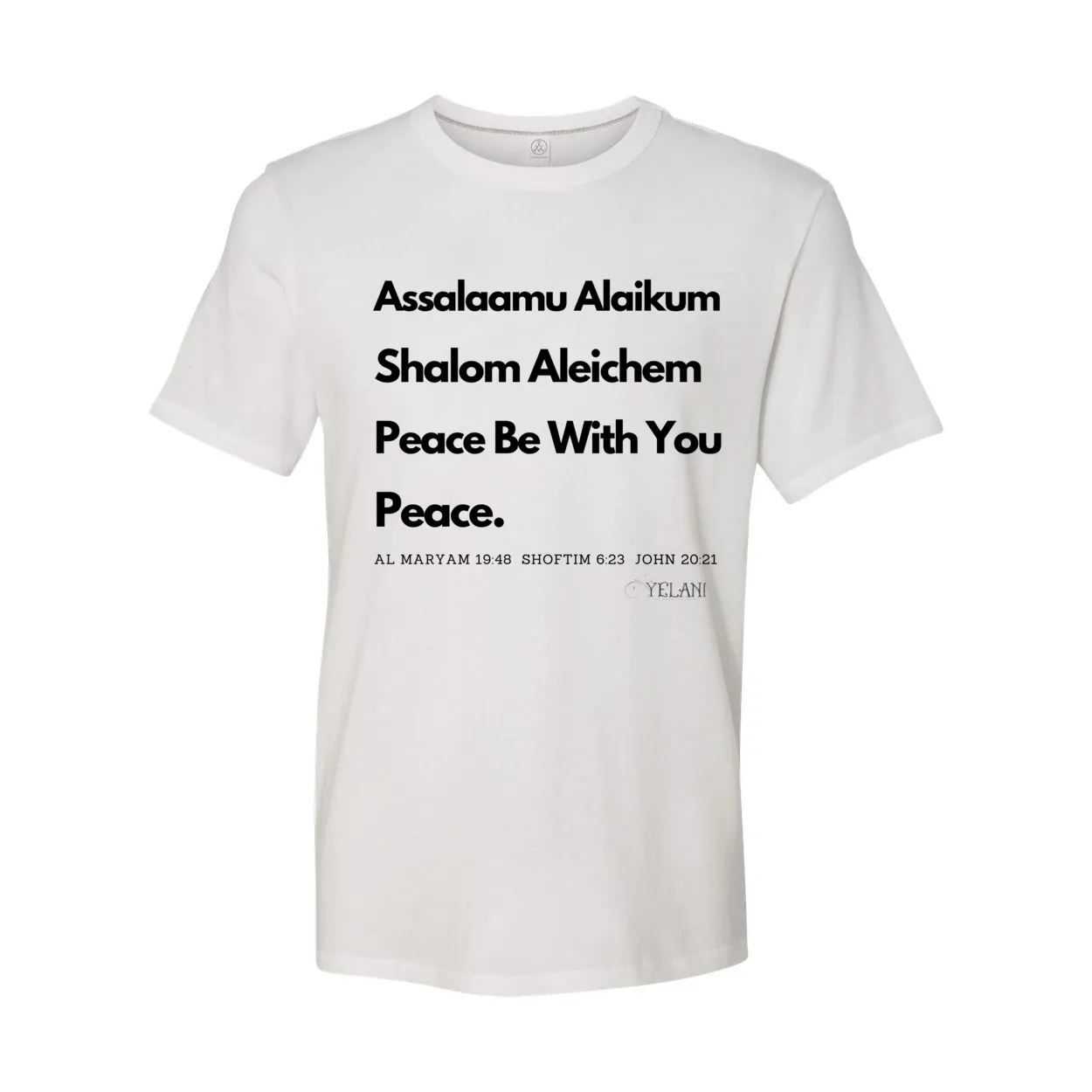 Peace & Blessings Vintage 50/50 Jersey Tee – Unity Through Language