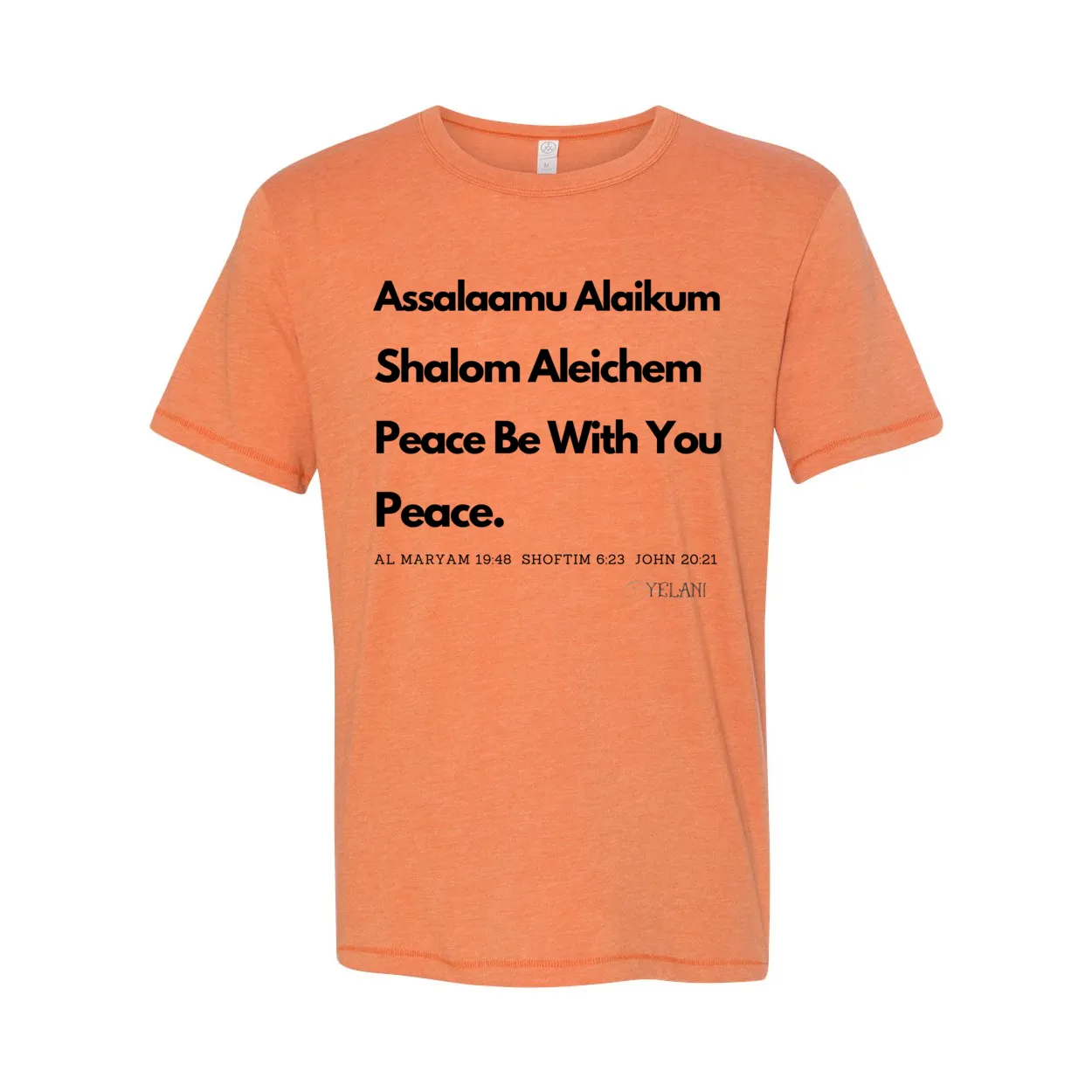 Peace & Blessings Vintage 50/50 Jersey Tee – Unity Through Language