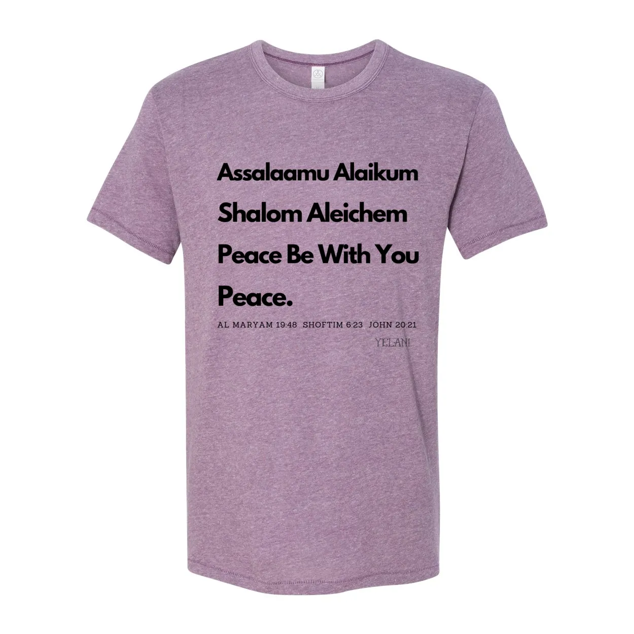 Peace & Blessings Vintage 50/50 Jersey Tee – Unity Through Language
