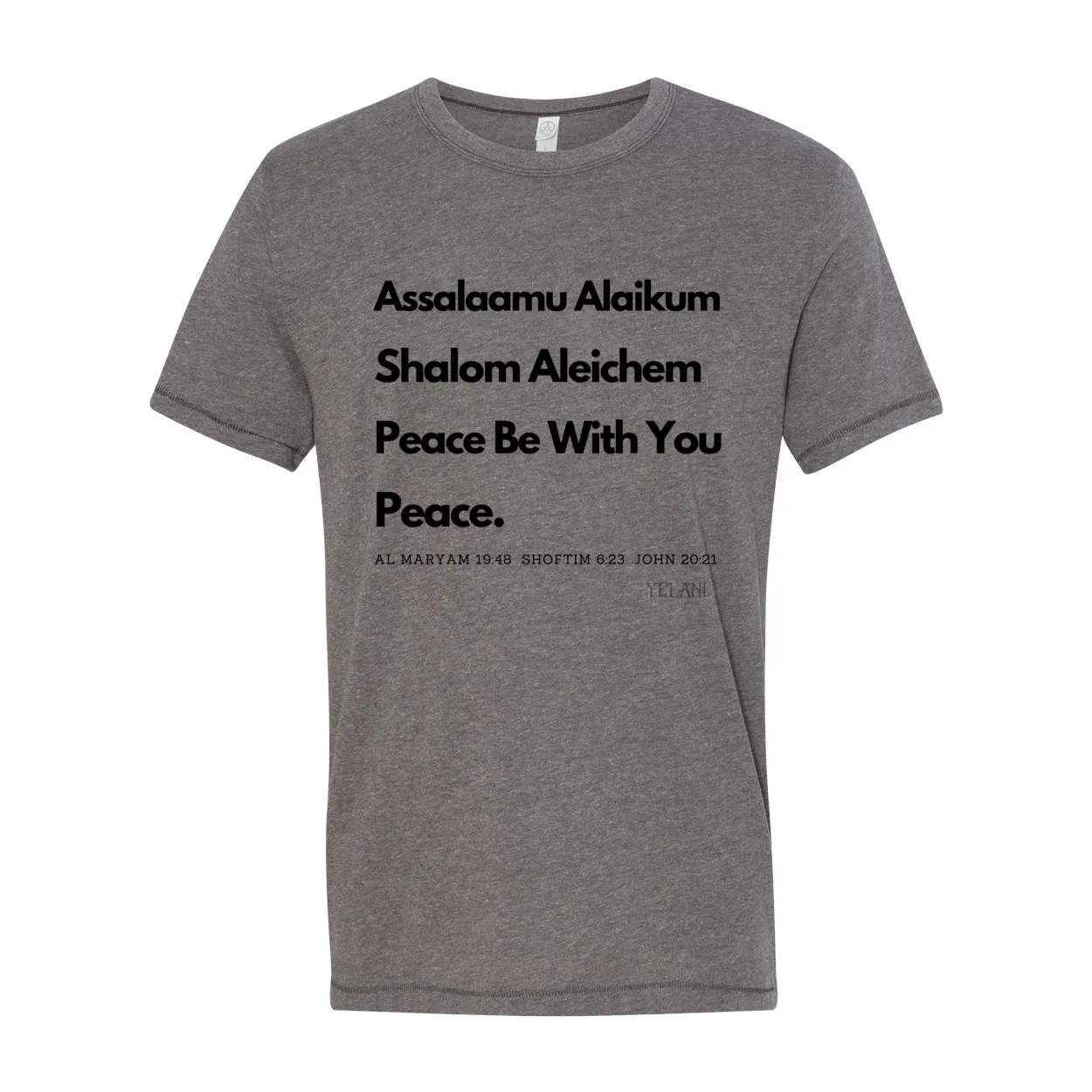 Peace & Blessings Vintage 50/50 Jersey Tee – Unity Through Language