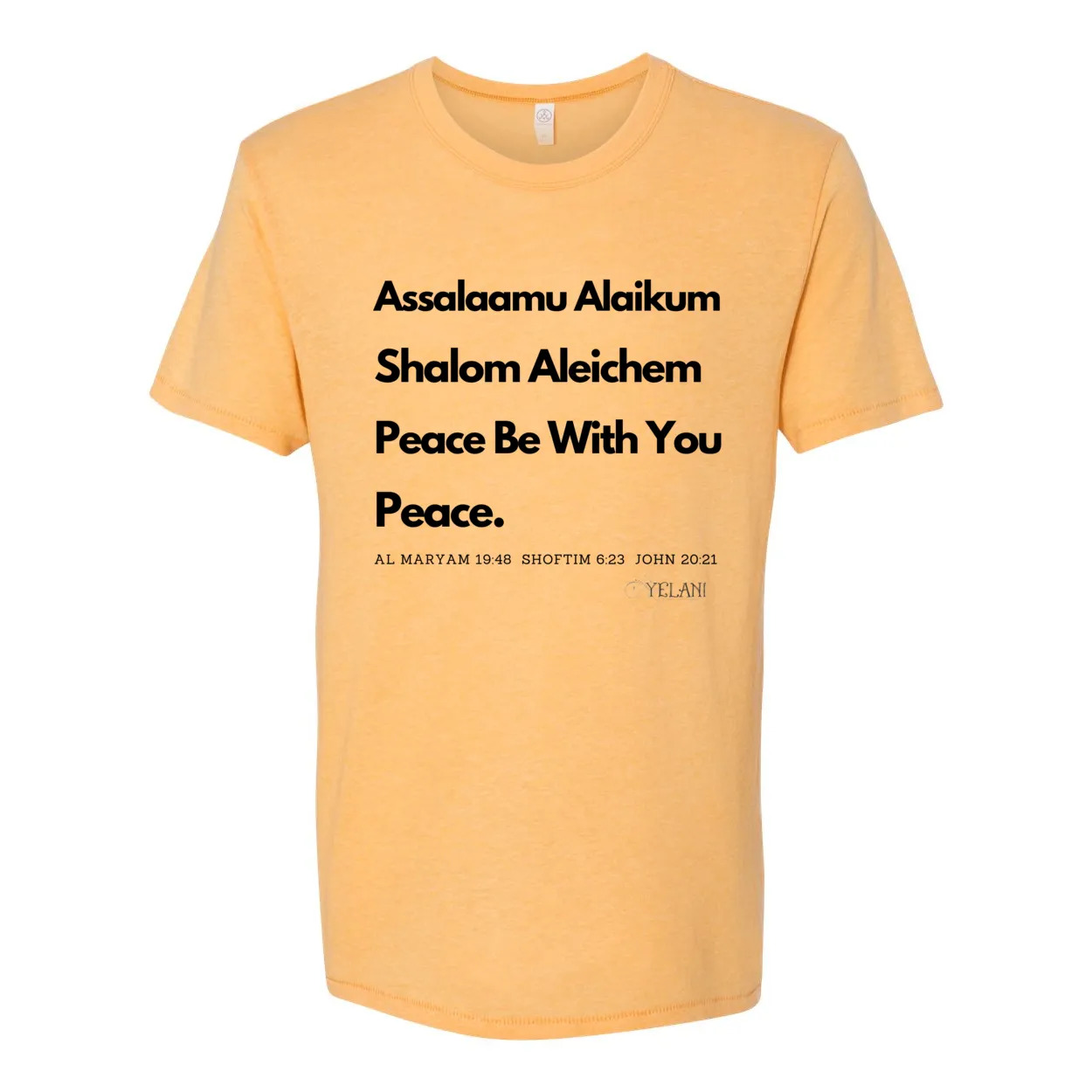 Peace & Blessings Vintage 50/50 Jersey Tee – Unity Through Language