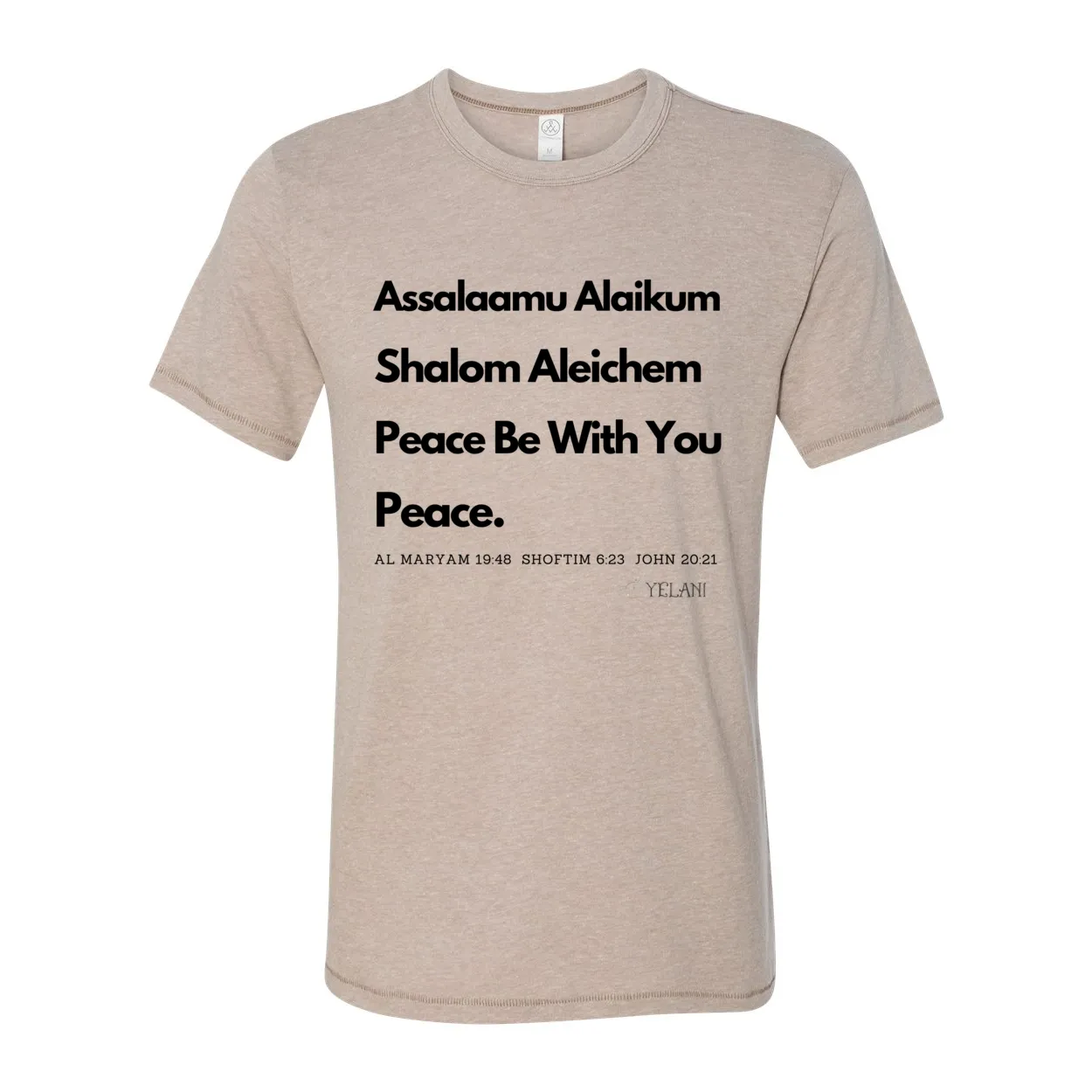 Peace & Blessings Vintage 50/50 Jersey Tee – Unity Through Language