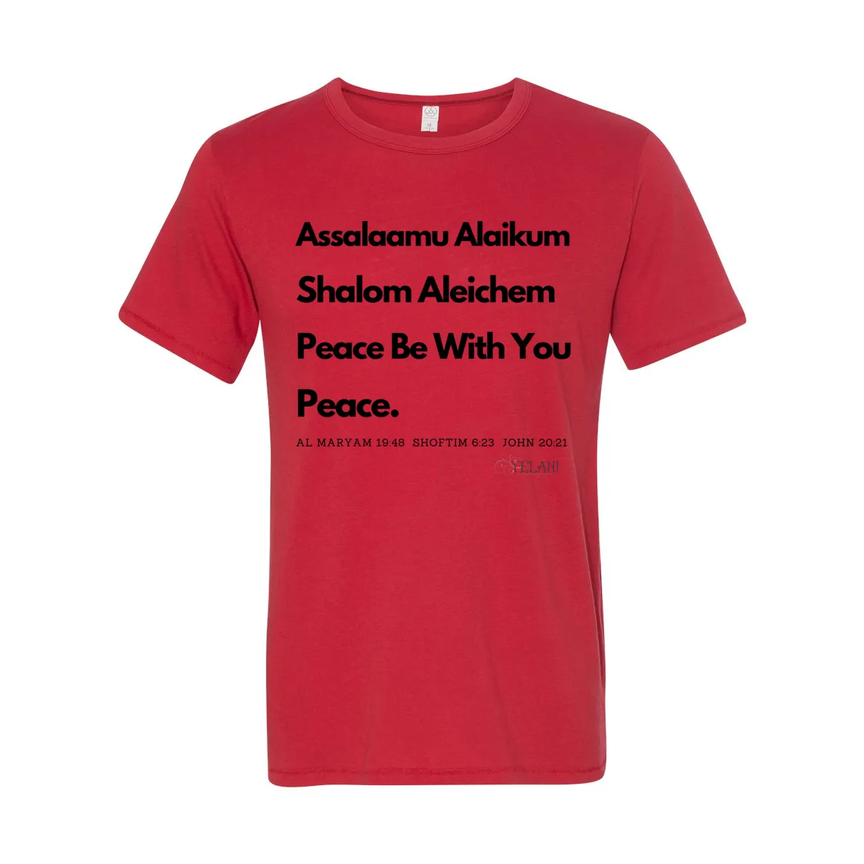 Peace & Blessings Vintage 50/50 Jersey Tee – Unity Through Language