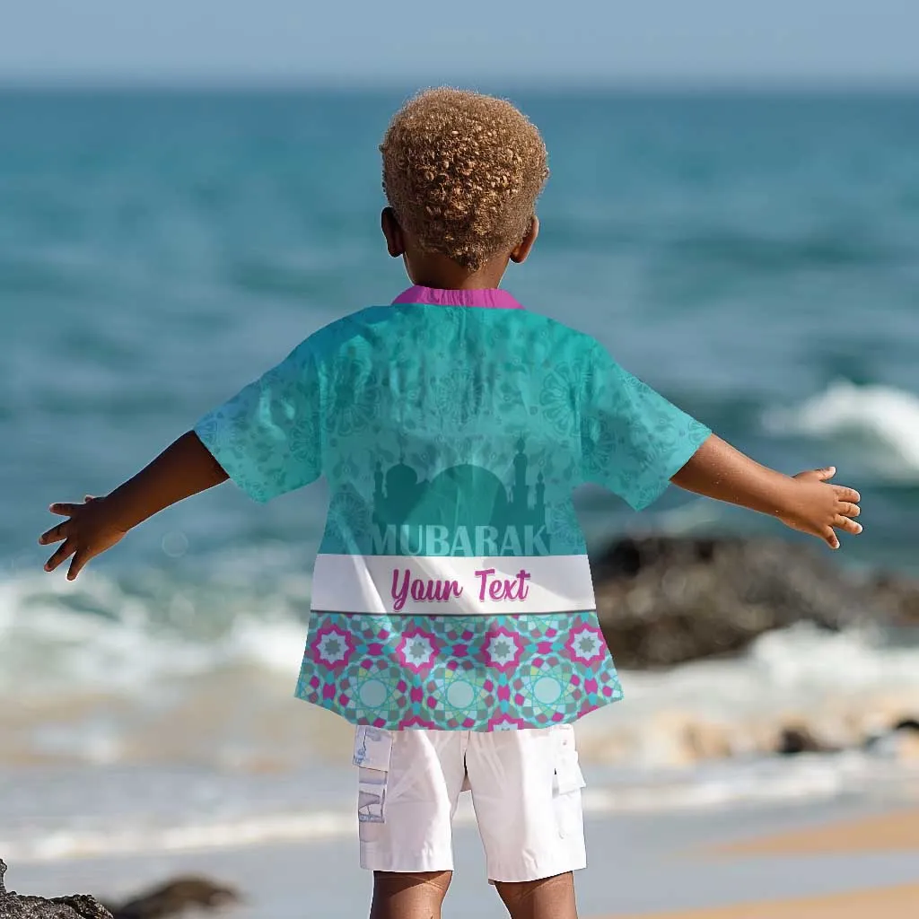Personalised Eid al-Fitr Kid Hawaiian Shirt Eid Mubarak LT15