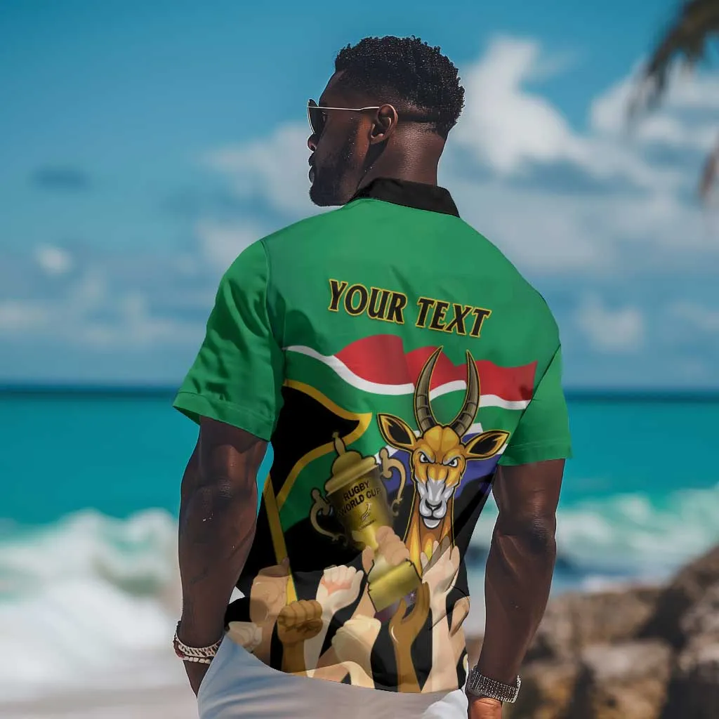 Personalised South Africa Special Holiday Hawaiian Shirt Springboks Champions Celebration Rugby Is My Soul LT14