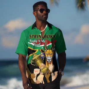 Personalised South Africa Special Holiday Hawaiian Shirt Springboks Champions Celebration Rugby Is My Soul LT14