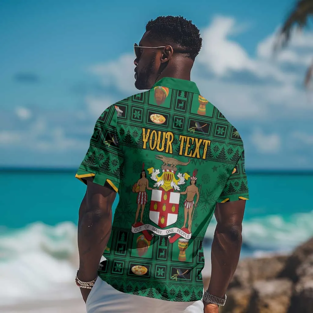 Personalized Afro-Jamaicans Merri Crissmuss Hawaiian Shirt Coat Of Arms - Xmas LT18