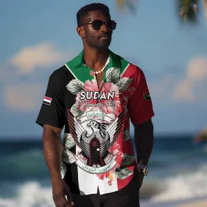 Personalized Afro Sudan Hawaiian Shirt Happy Independence Day LT15