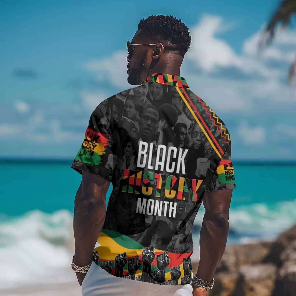Personalized Black History Month Hawaiian Shirt with African American Heroes DT02