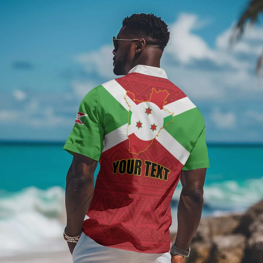 Personalized Burundi Hawaiian Shirt Coat Of Arms African Pattern LT01