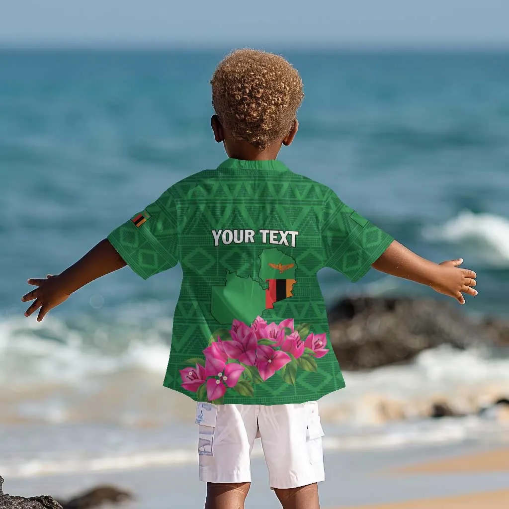 Personalized Icitungu ca Zambia Kid Hawaiian Shirt Africa Bougainvillea LT01