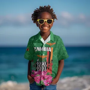 Personalized Icitungu ca Zambia Kid Hawaiian Shirt Africa Bougainvillea LT01