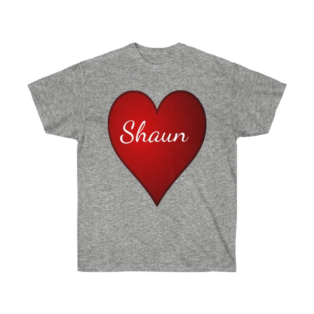Personalized Unisex Tee, Valentine's Day Tee, Heart Tee, Love T-shirts, Personalized t-shirt, Custom t-shirts