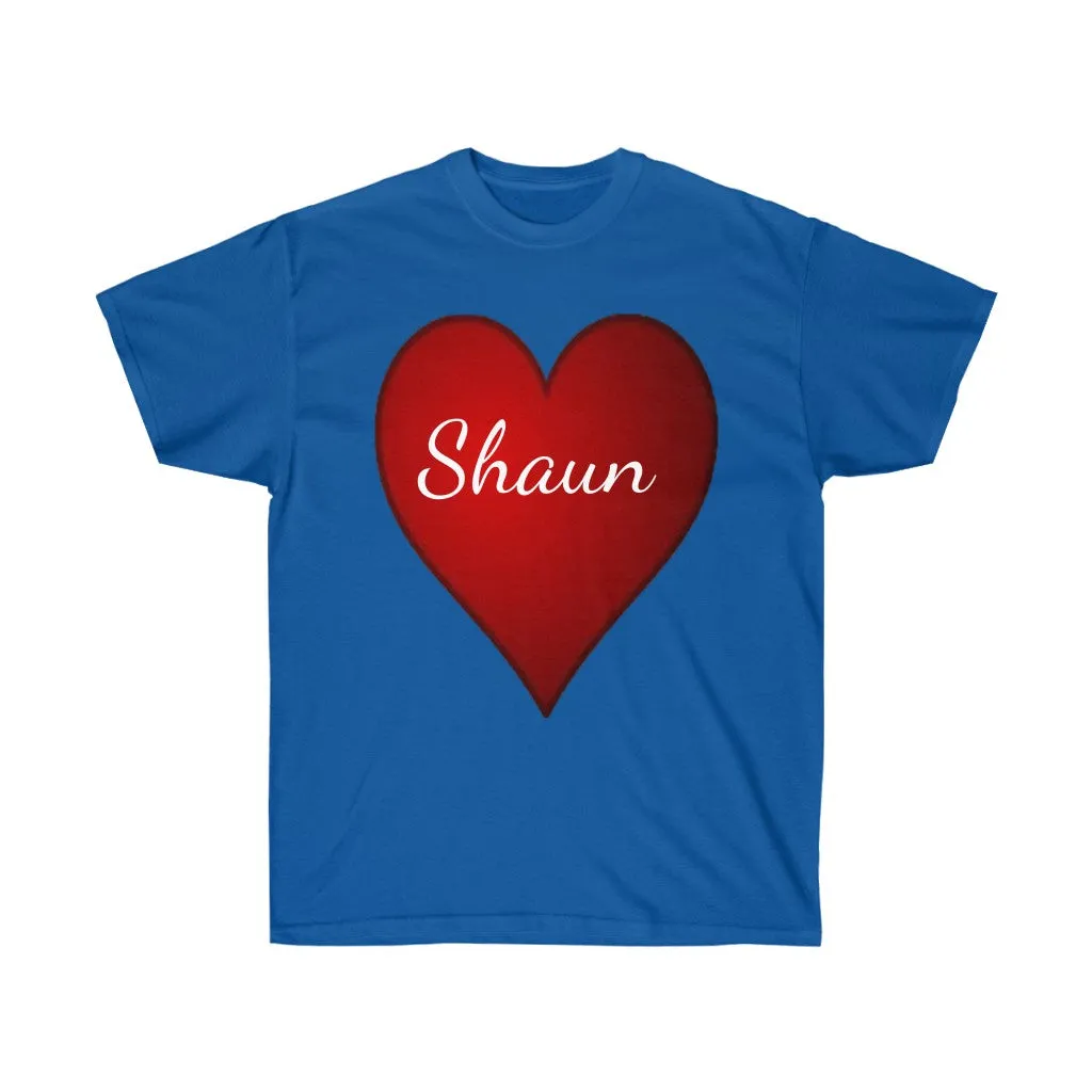 Personalized Unisex Tee, Valentine's Day Tee, Heart Tee, Love T-shirts, Personalized t-shirt, Custom t-shirts