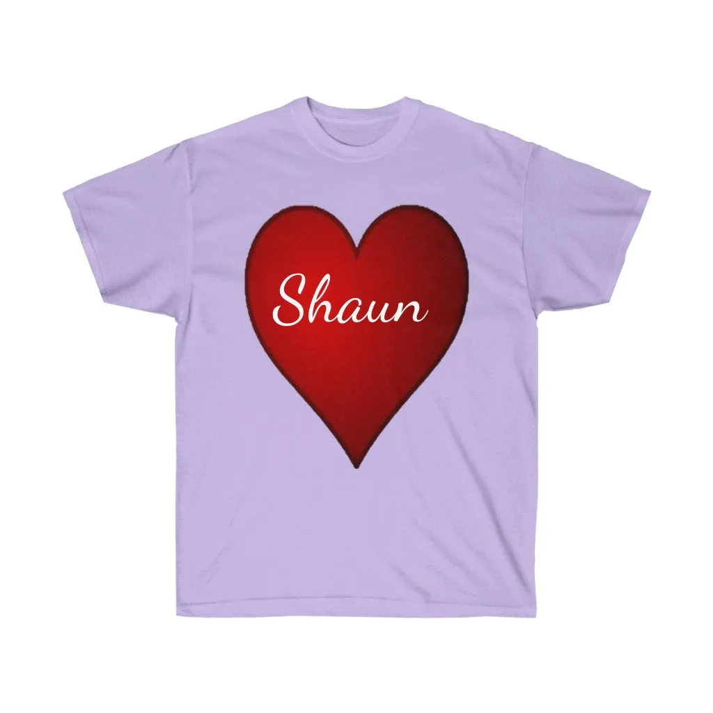Personalized Unisex Tee, Valentine's Day Tee, Heart Tee, Love T-shirts, Personalized t-shirt, Custom t-shirts