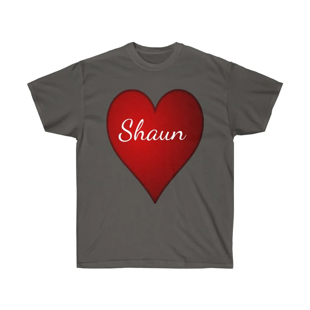 Personalized Unisex Tee, Valentine's Day Tee, Heart Tee, Love T-shirts, Personalized t-shirt, Custom t-shirts