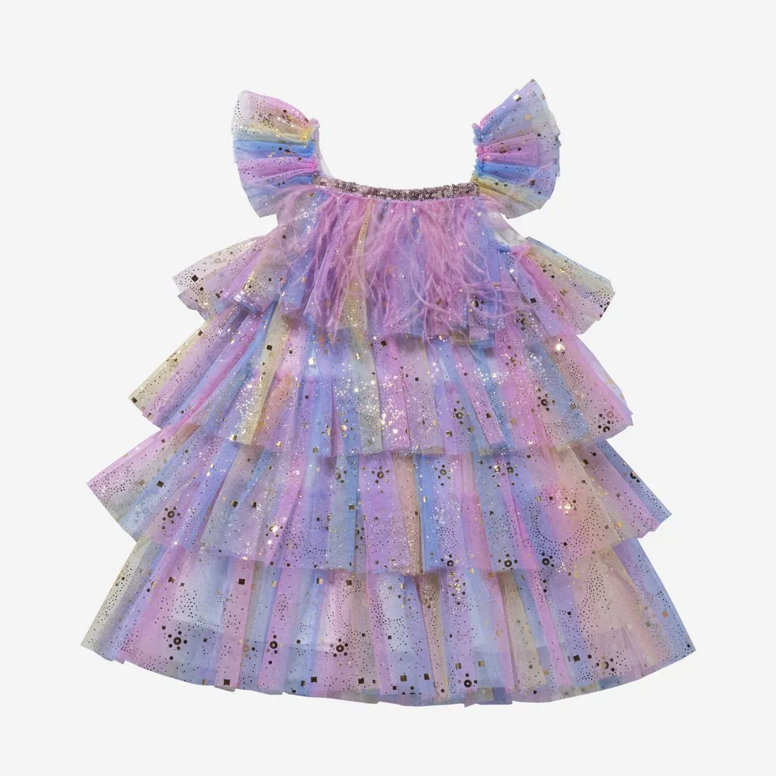 PETITE HAILEY Layered Dress Purple